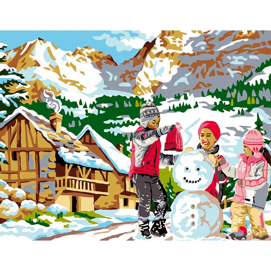Creazione del pupazzo di neve