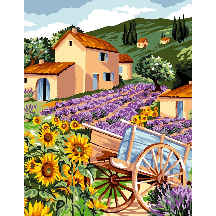 Il carro nel campo di fiori