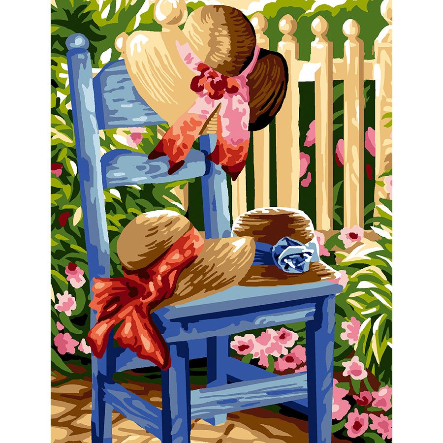 Cappelli sulla sedia