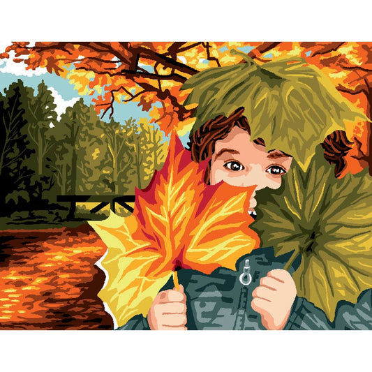 Il bambino in autunno