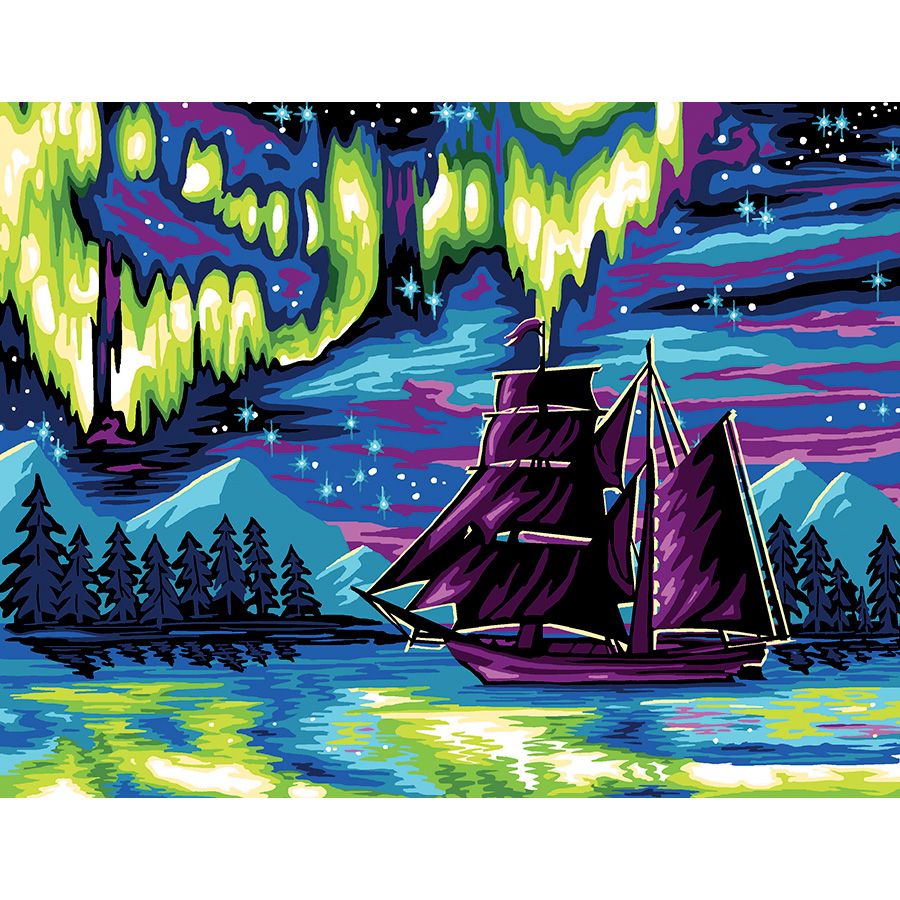 Il veliero e l'aurora boreale