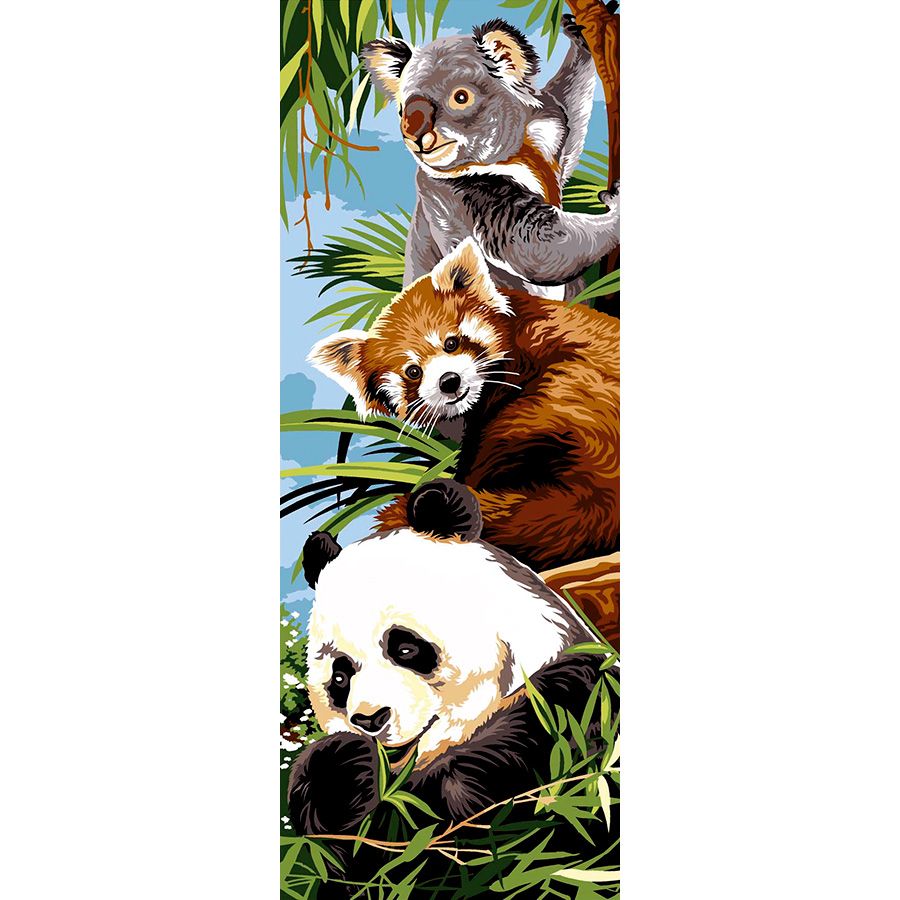 Panda, panda rosso e koala