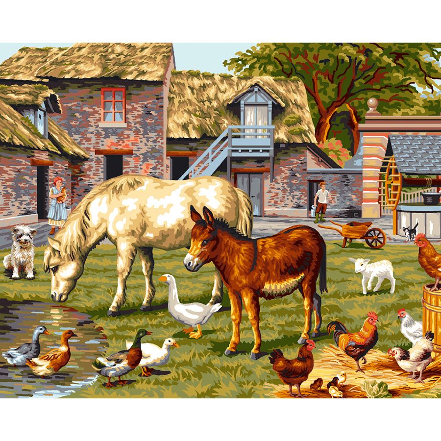 Gli animali nella fattoria
