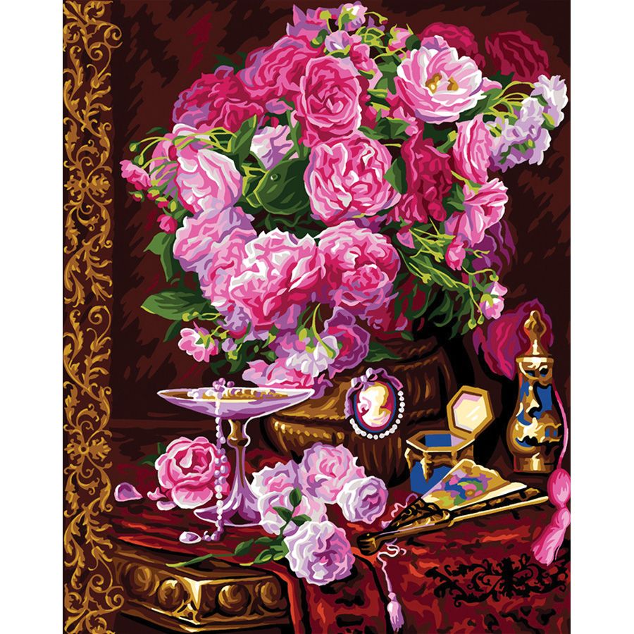 Il rigoglioso bouquet rosa