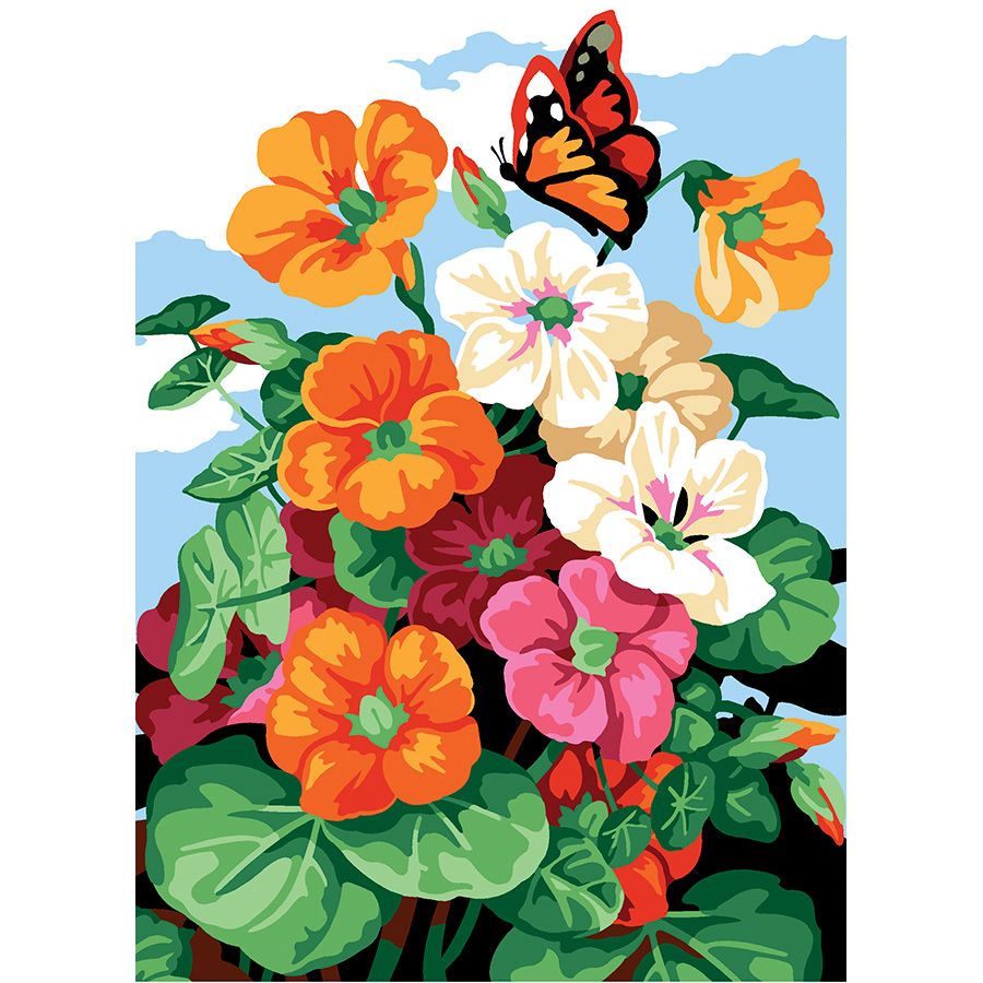 La farfalla tra i fiori