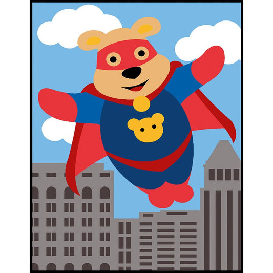 Orso supereroe in città