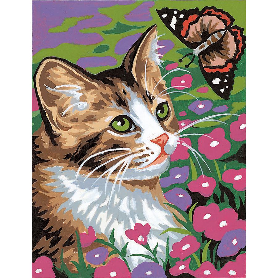 Gatto e farfalla