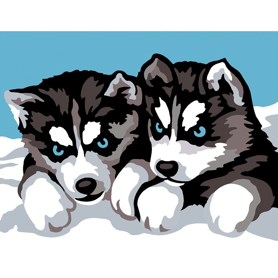 I due cani nella neve