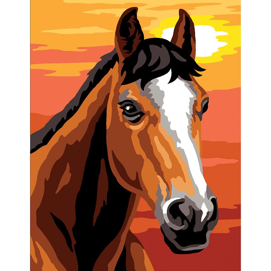 Il cavallo al tramonto