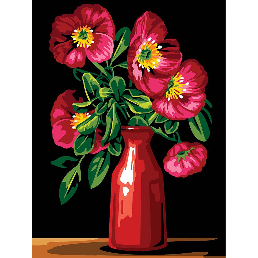 Vaso di rame con fiori