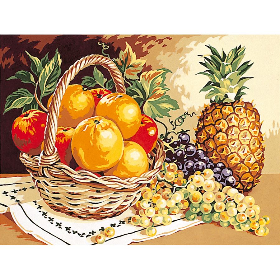 Cesto di frutta ed ananas