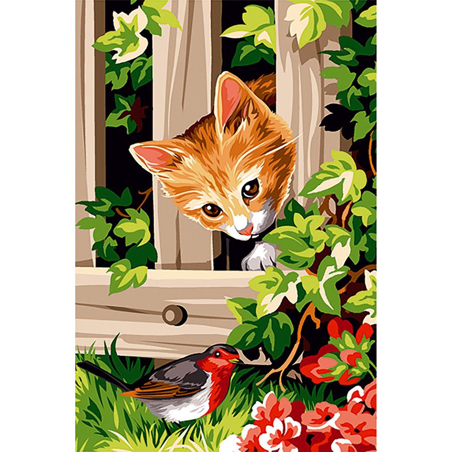 Gatto nella staccionata