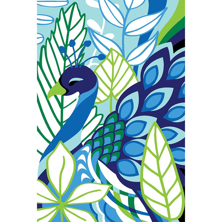 Pavone verde blu