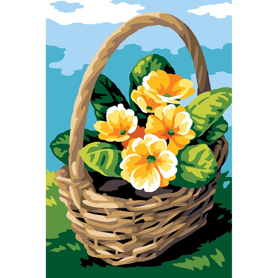 I fiori gialli nel cestino