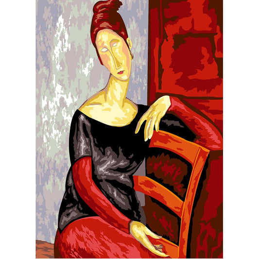 Jeanne Hébuterne sulla sedia