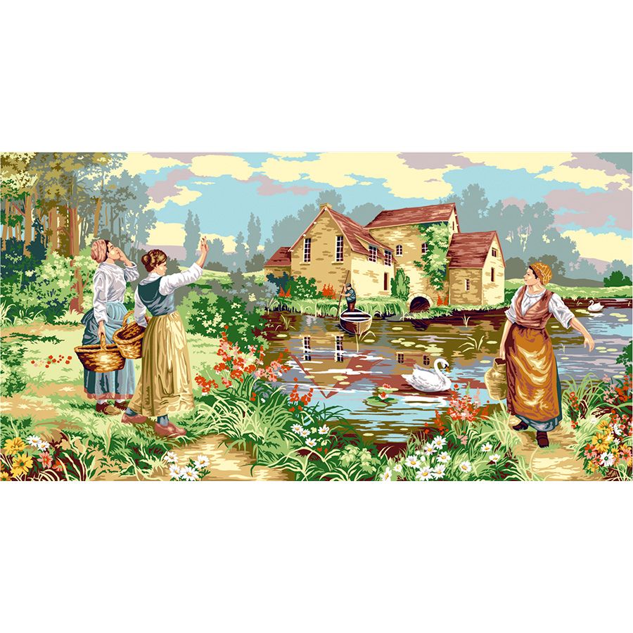 La passeggiata delle donne al lago