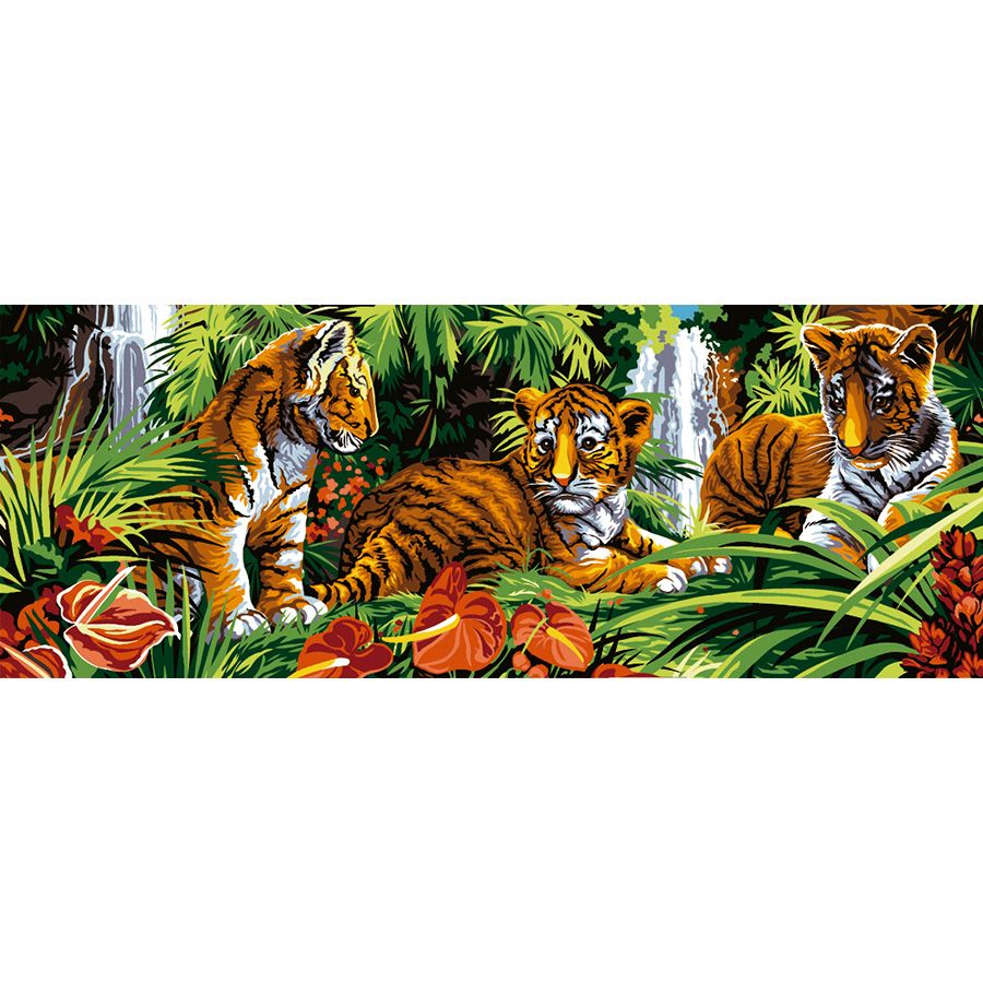 Cuccioli di tigre nella giungla