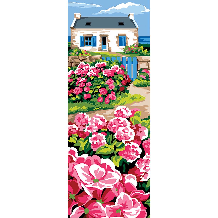 La casa con i fiori rosa