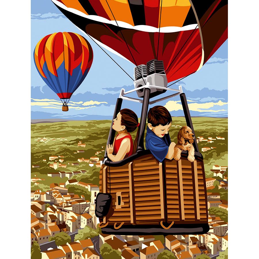 Mongolfiera sulla città