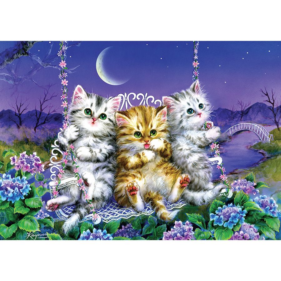 Gattini al chiaro di luna