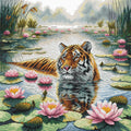 Tigre tra le ninfee