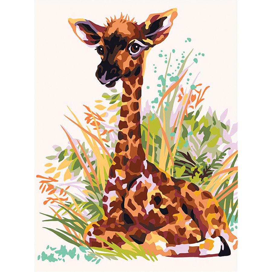 La giraffa tra i fiori