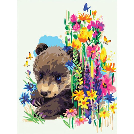 L'orsetto tra i fiori