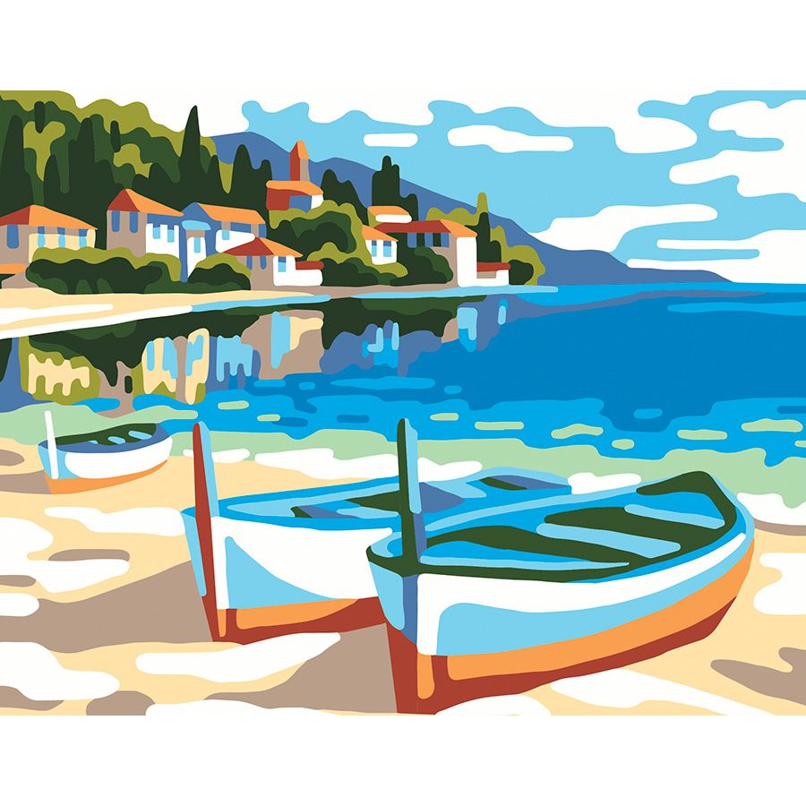 Le due barche sulla spiaggia