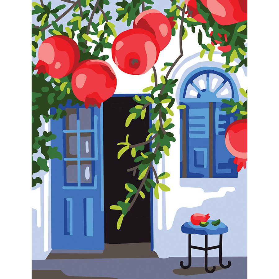 La casa con le persiane blu