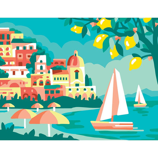 La città di mare e la pianta di limoni