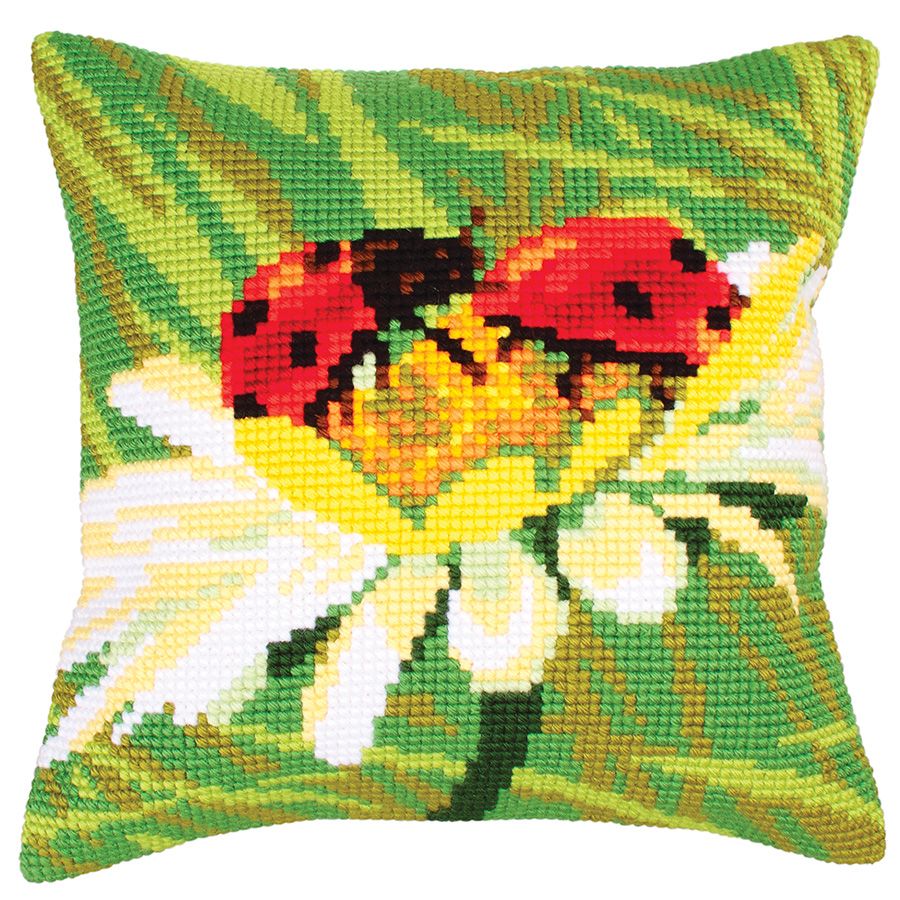 Coccinelle sulla margherita
