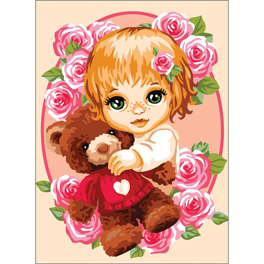 La bambina e l'orsacchiotto