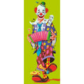 Clown con la fisarmonica