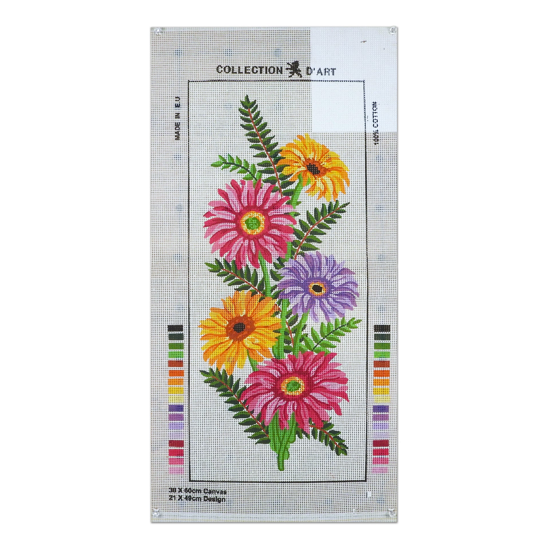 Fiori gialli rosa e viola