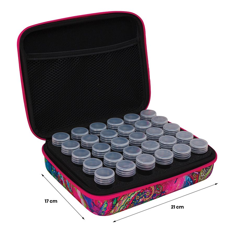 Astuccio con scatolette porta diamanti