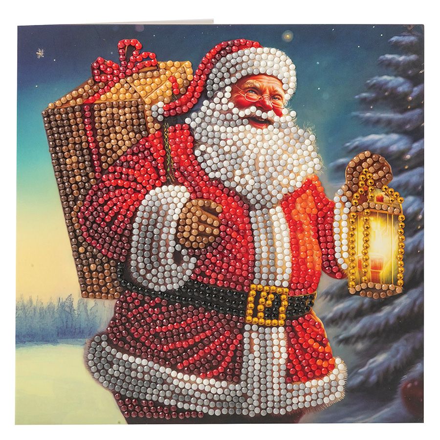 Babbo Natale con lanterna