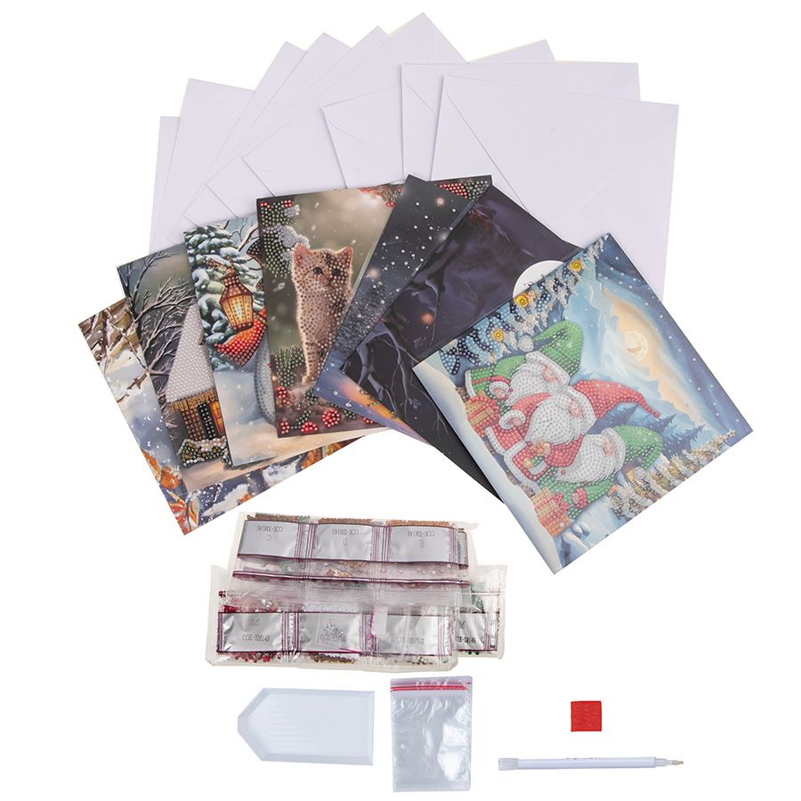 Set di 8 biglietti di auguri