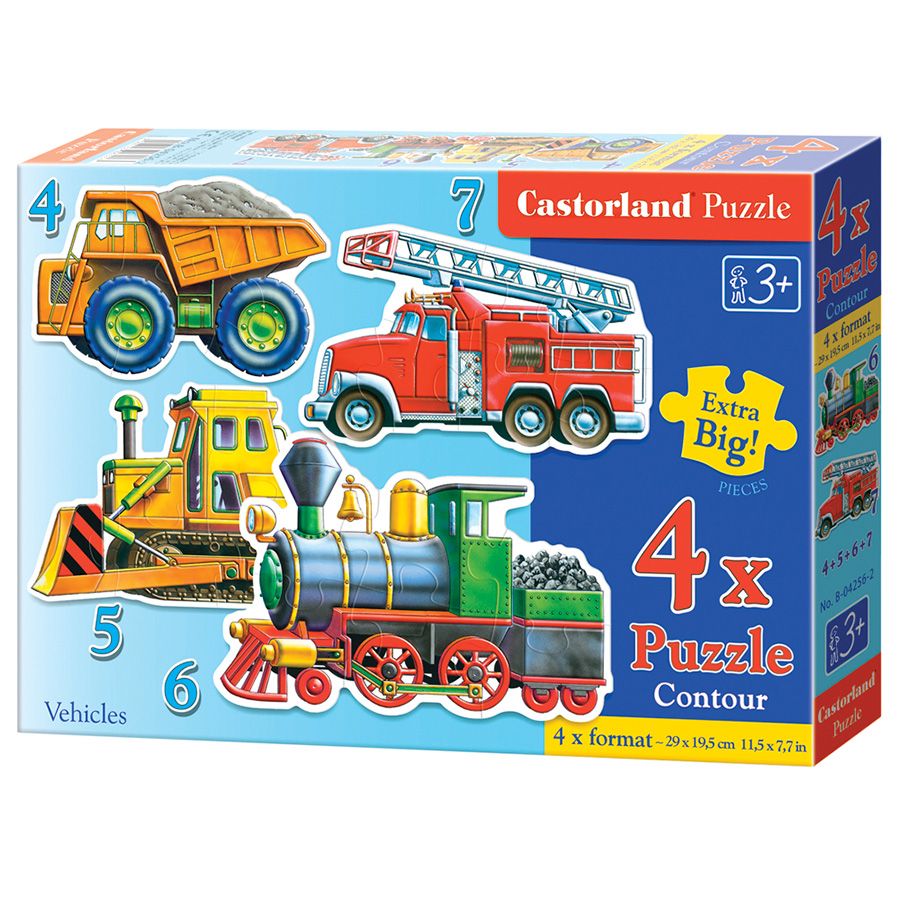 Veicoli da costruzione - da 4 a 7 pezzi