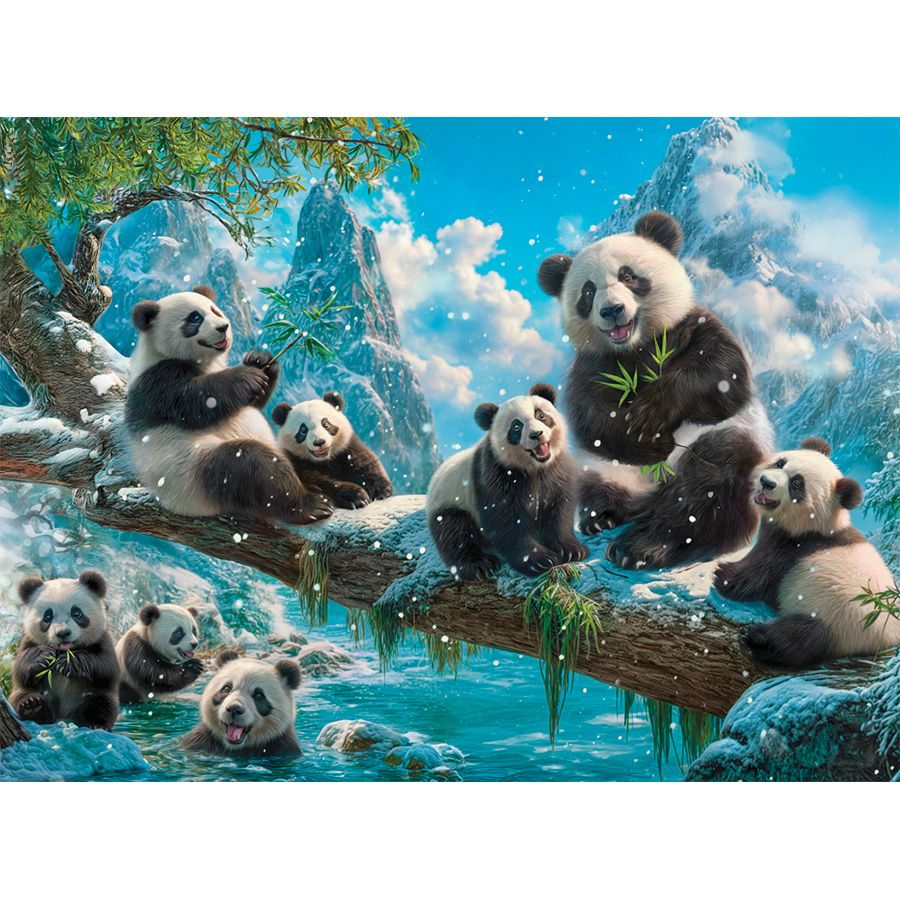 Panda in inverno