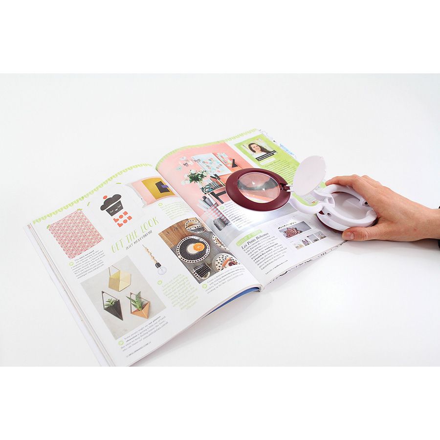 Lente d'ingrandimento illuminata a Yo-yo
