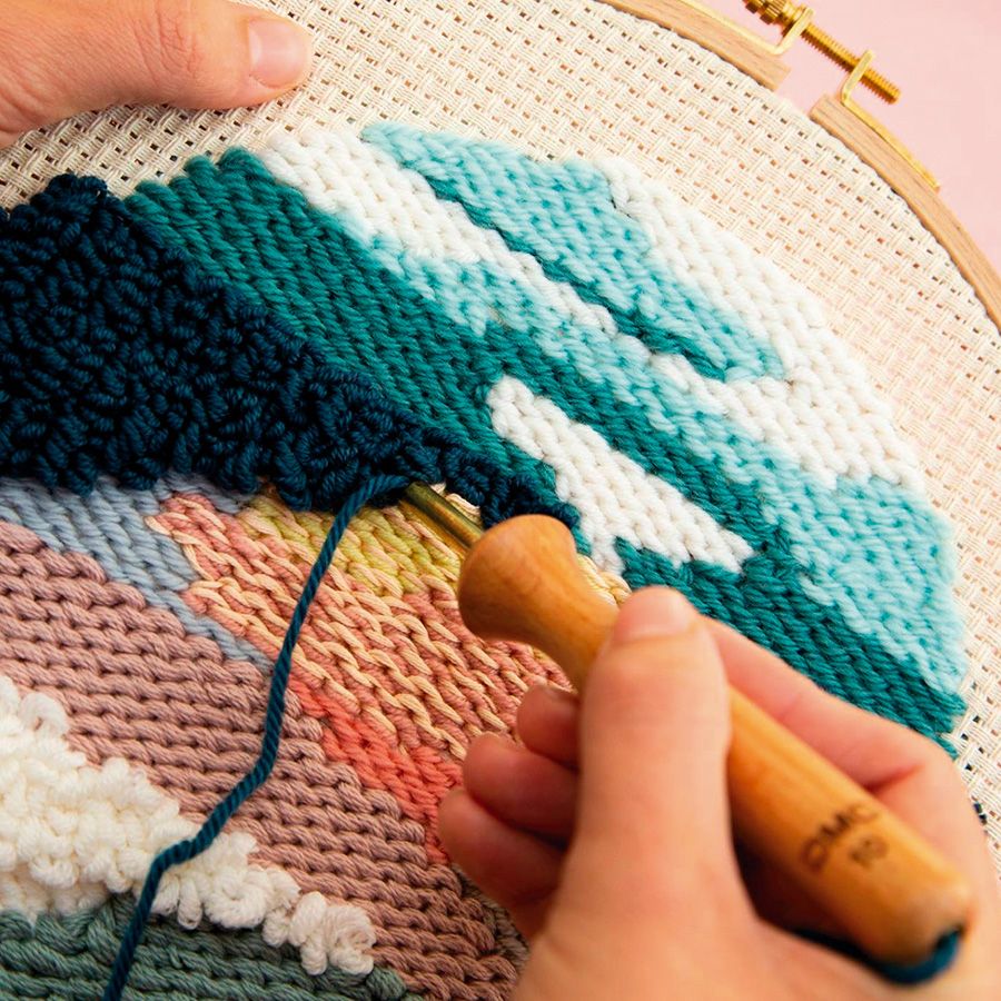 Kit Ricamo A Punzone - Principianti Con Ago, Telaio E Filati, Motivo Margherita - Foto 10