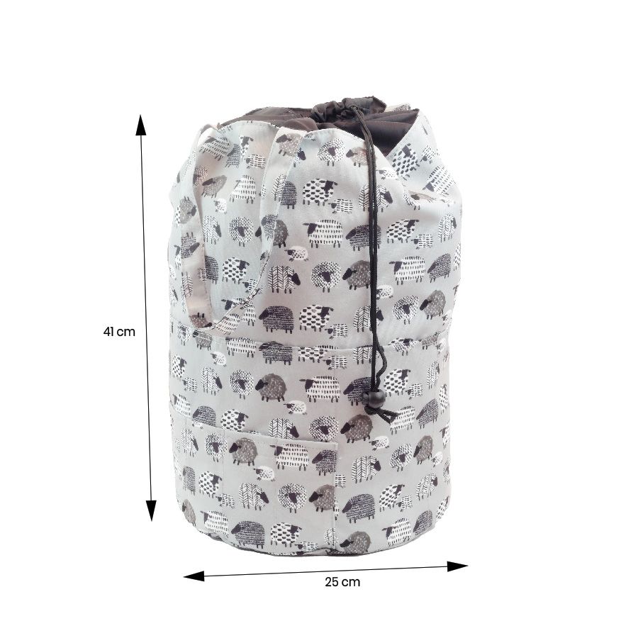 Borsa porta lavoro a bauletto "Pecore"