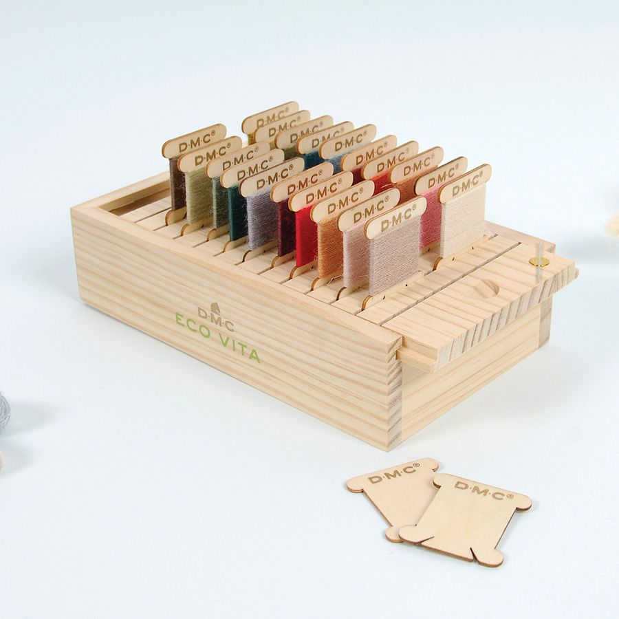 Scatola con 24 carte di legno