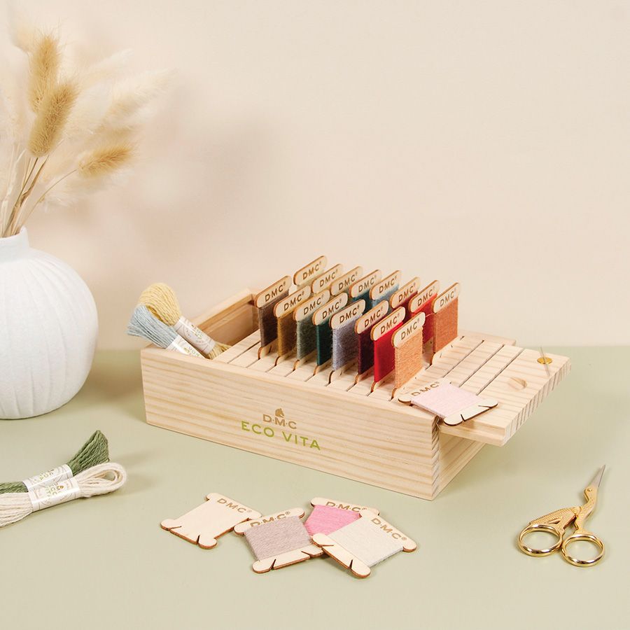 Scatola con 24 carte di legno