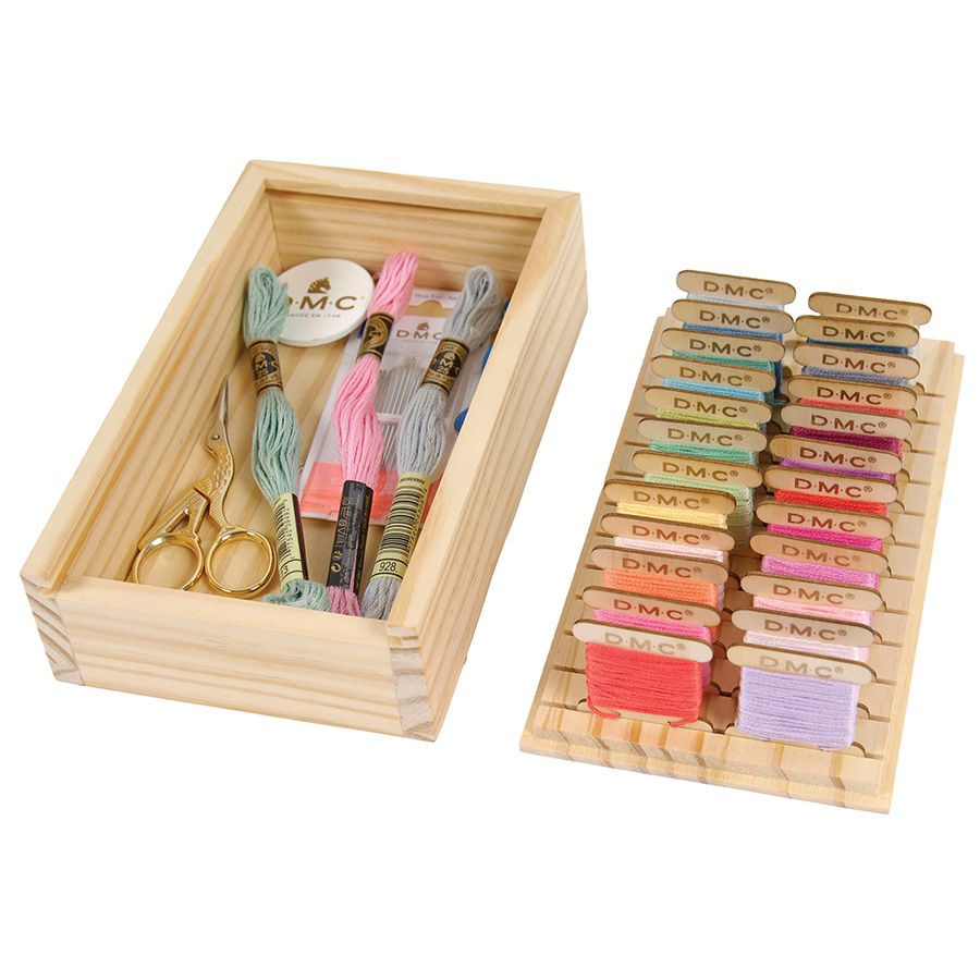 Scatola con 24 carte di legno