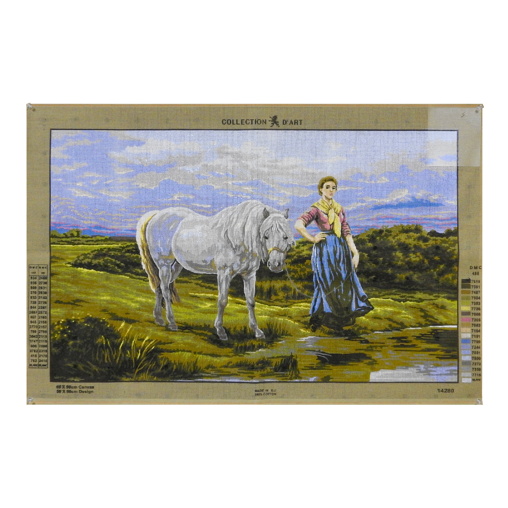 La donna e il suo cavallo bianco