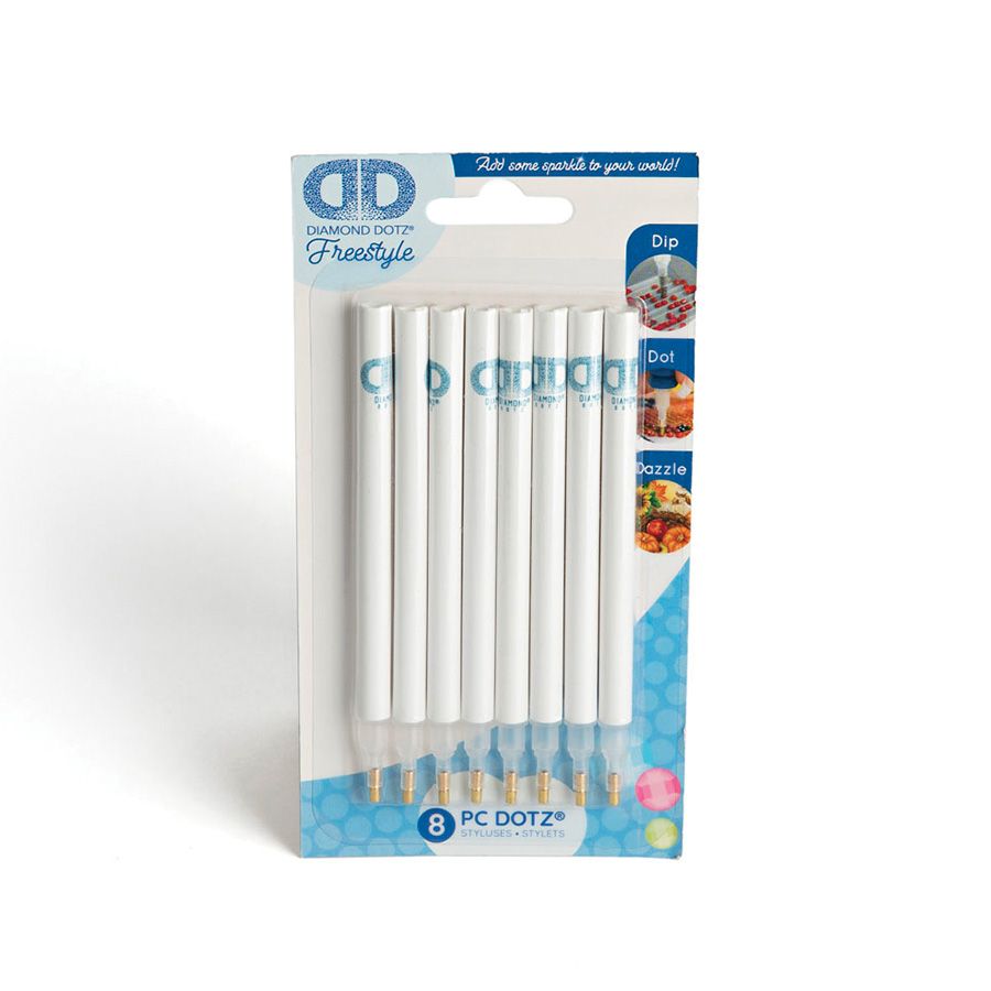 Set di 8 penne per ricamo a diamante