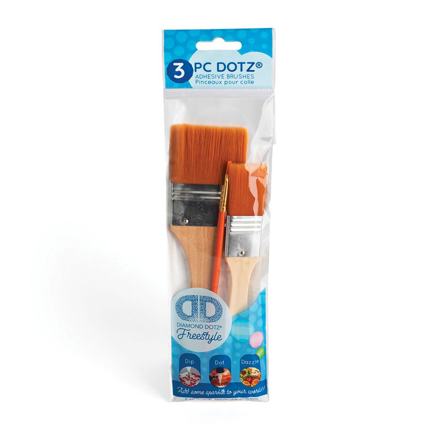 Set di 3 pennelli per ricamo a diamante