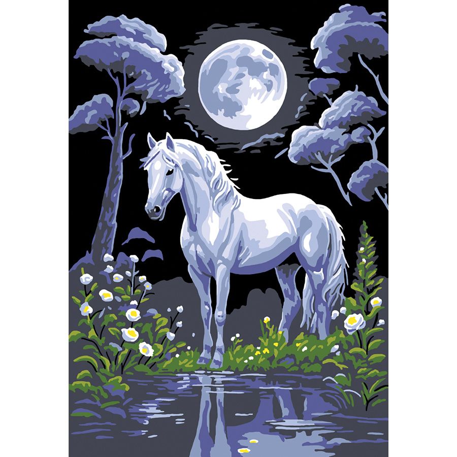 Cavallo al chiaro di luna