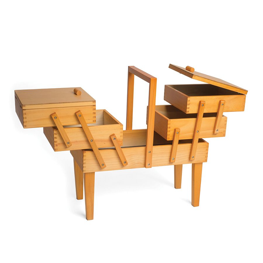 Cassettiera su gambe in legno